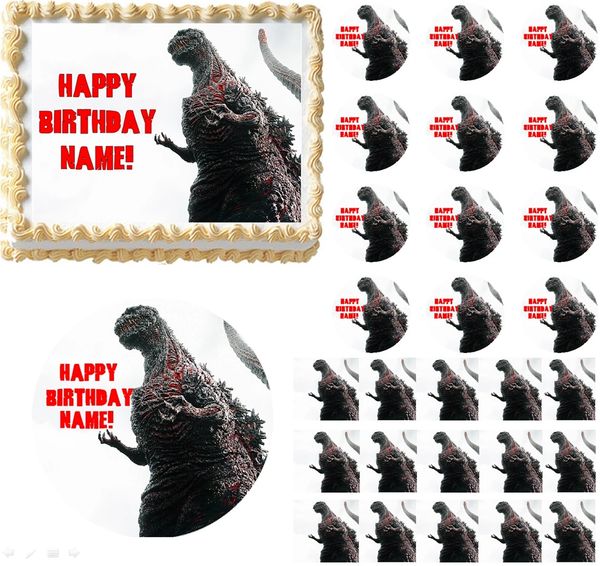 Godzilla Edible Cake Topper Image, Godzilla Cupcakes, Godzilla Party, Godzilla Edible Image, Godzilla Cake, Godzilla Birthday Party