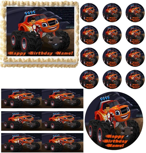 BLAZE and the MONSTER MACHINES AJ Edible Cake Topper Image Frosting Sheet