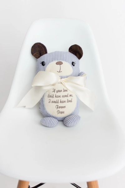 Small (10) Custom Embroidered Keepsake/ Memory Bear