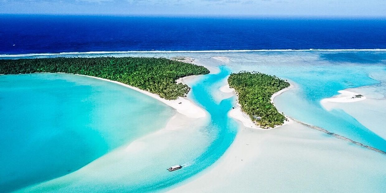 One foot island Aitutaki Cook Islands