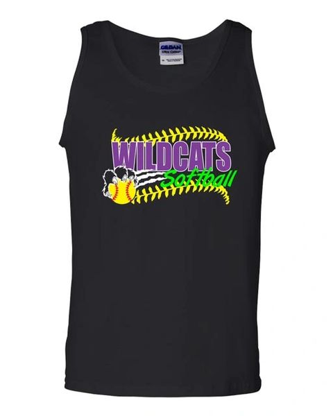 Wildcats Softball Unisex Cotton Tank -Vinyl