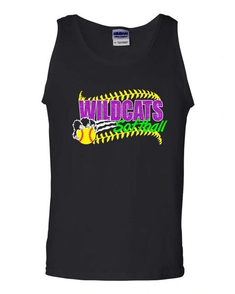 Wildcats Softball Unisex Cotton Tank -Glitter