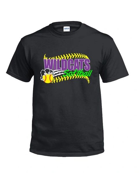 Wildcats Softball Youth Cotton T -Vinyl