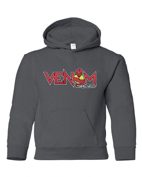 Venom Softball Youth Hooded Sweatshirt -Glitter/Vinyl