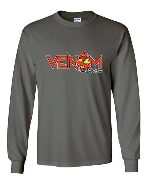 Venom Softball Adult Long Sleeve Shirt -Screen Print