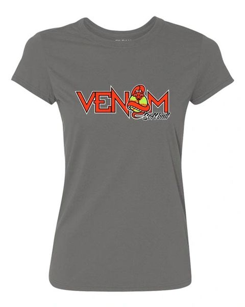 Venom Softball Ladies Fit Performance T-Shirt -Screen Print