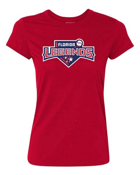 Legends Baseball Ladies Performance T-Shirt - Glitter