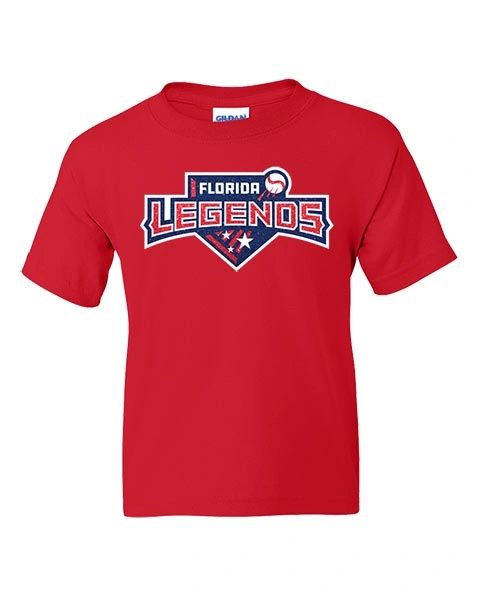 Legends Baseball Youth Cotton T-Shirt - Glitter