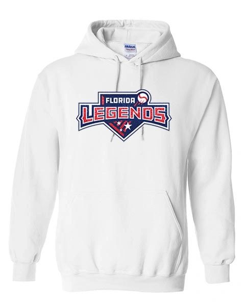 Legends Baseball Adult Hooded Sweatshirt - Glitter