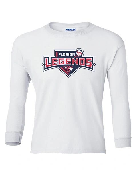 Legends Baseball Youth Long Sleeve T-Shirt - Vinyl