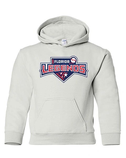 Legends Baseball Youth Hooded Sweatshirt - Glitter