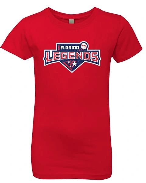 Legends Baseball Youth Girls T-Shirt - Glitter