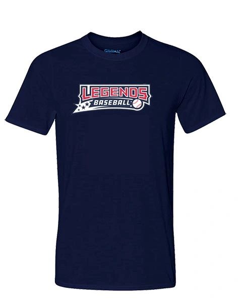 Legends Baseball Adult Performance T-Shirt #3 - Vinyl