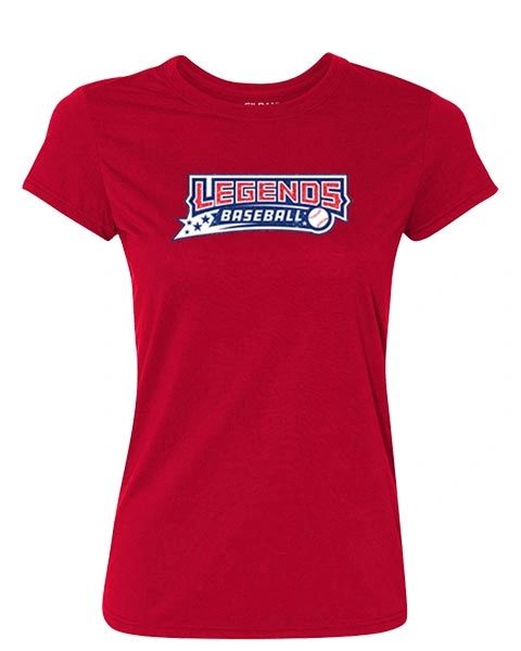 Legends Baseball Ladies Performance T-Shirt #3 - Glitter