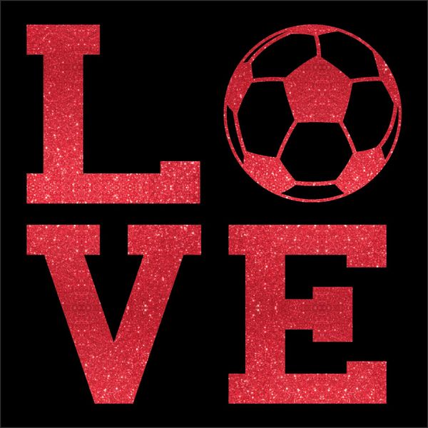 LOVE - Soccer Ball - Vinyl Design