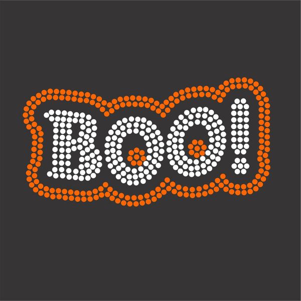 BOO - Halloween - Rhinestone Design