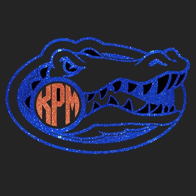 Florida Gator Design with Monogram