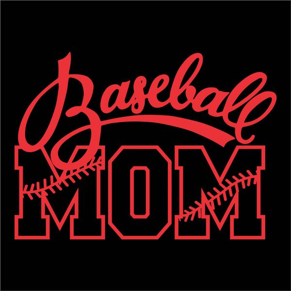 Baseball Mom or Other Name - Vinyl