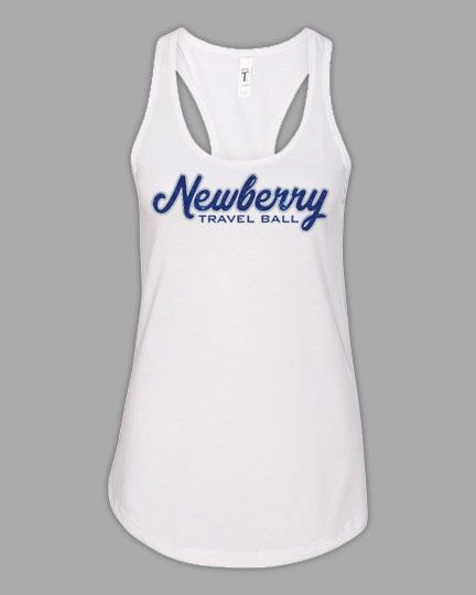 Ladies Cotton Racerback Tank Top - Glitter Design