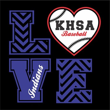 LOVE - Baseball Heart - KHSA Knock Out - Vinyl