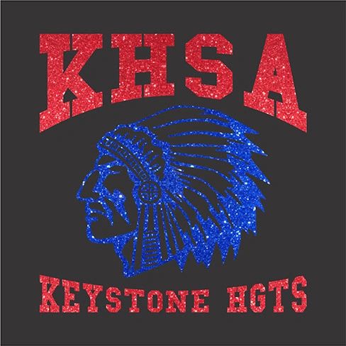 KHSA Indian Mascot - Glitter Vinyl