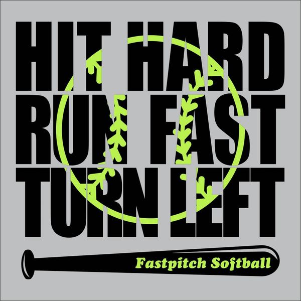 Hit Hard, Run Fast, Turn Left - Vinyl Design