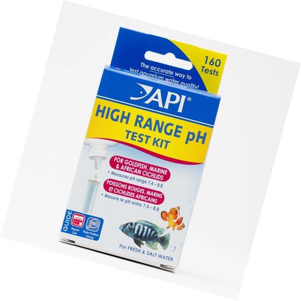 API Aquarium Freshwater Saltwater HIGH RANGE pH Test Kit