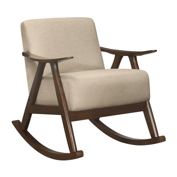 waithe rocking accent chair modern wood 50 1034 furniture