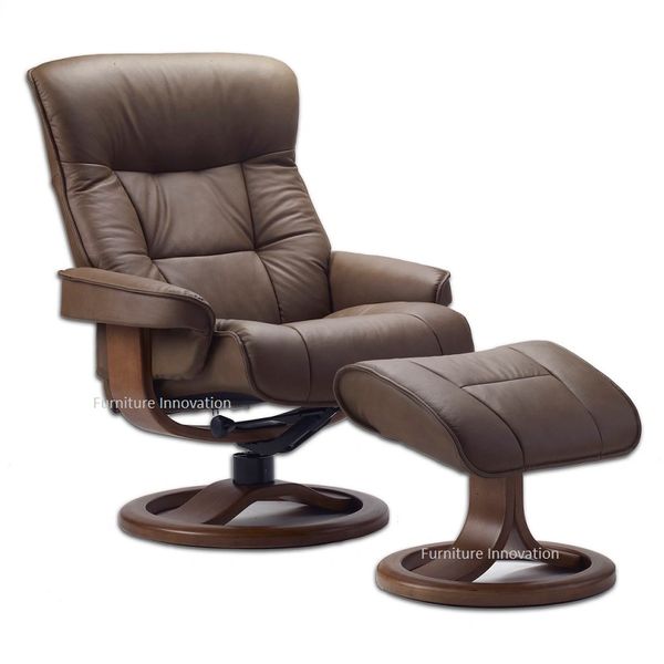 Bergan Recliner With Ottoman Fjords Furniture Innovation San