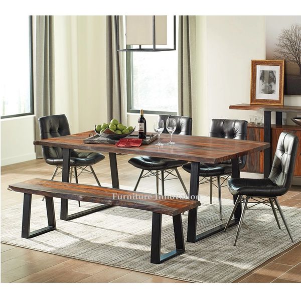 Jamestown Solid Sheesham Wood Dining Table Coaster 107511 San