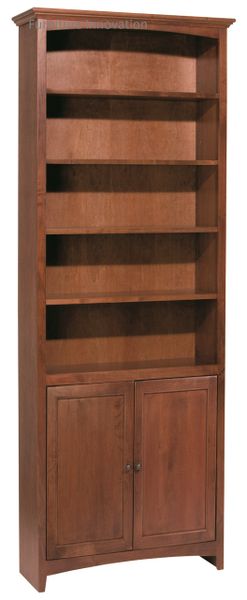 Mckenzie Whittier Solid Alder 84 H Bookcase Furniture Innovatio