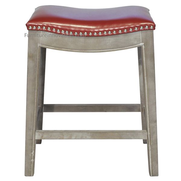 Bonded leather deals counter stool