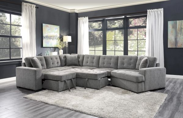 Logansport Sectional Pull out 9401 50H furniture innovation | San