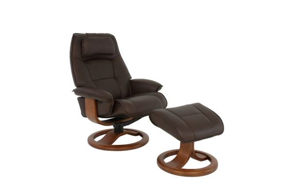 Dropship Set Of Two Wood-Framed Upholstered Recliner Chair