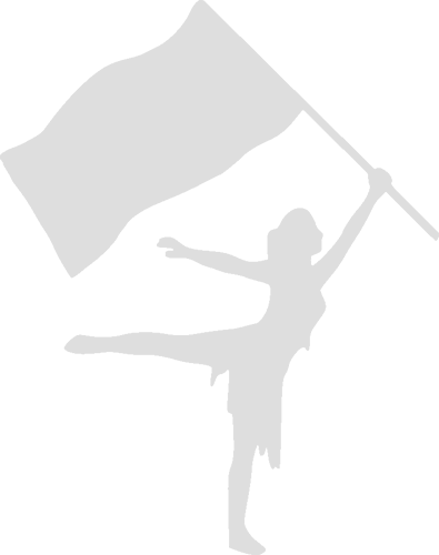 20 016 Color Guard With Flag Spirit Wear Decals