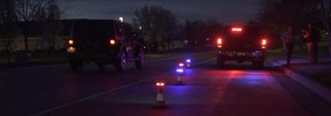 Set up using the Red and Blue iZonus Pro Series safety lights on traffic cones