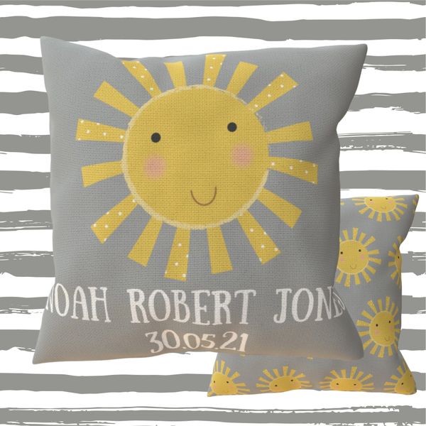 Personalised double sided outlet cushion