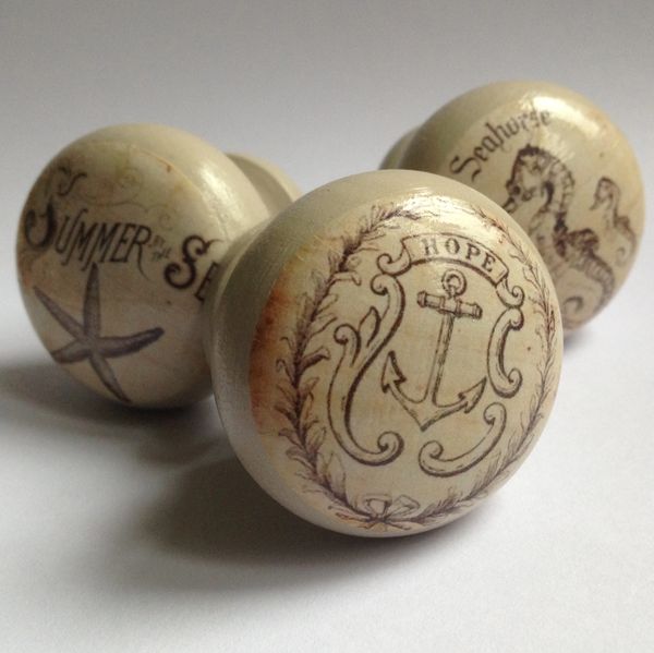 Vintage Seaside Nautical Door Drawer Cabinet Knob Surface Candy