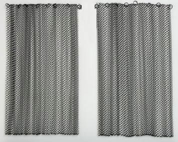 Mesh Curtain Fireplace Screen, Fireplace Screens Black