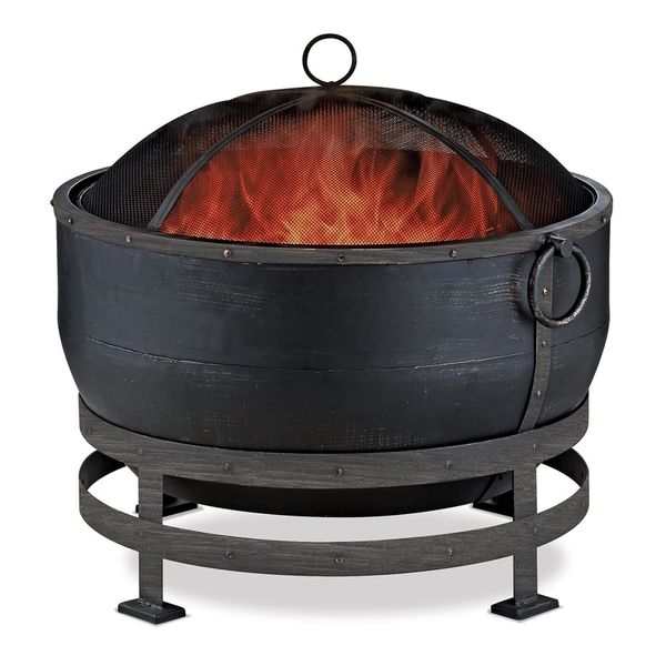 Uniflame Bronze Fire Pit W Kettle Design Shopfireside Grills