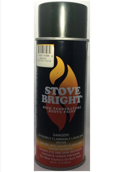 Stove Bright Fireplace Paint - Forest Green