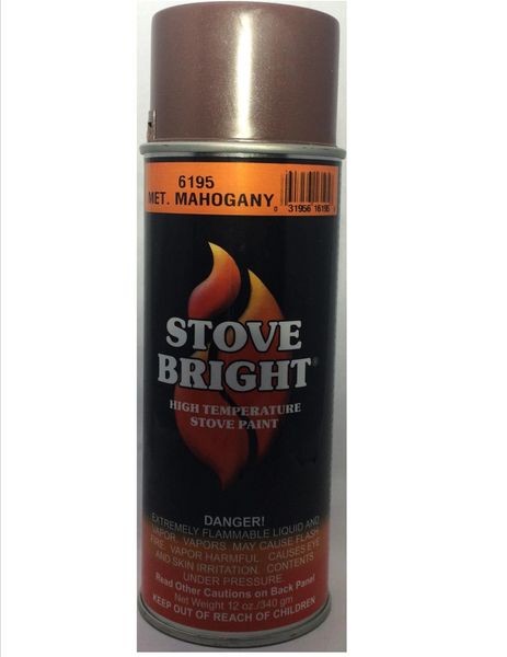 Stove Bright Fireplace Paint - Mahogany Metallic