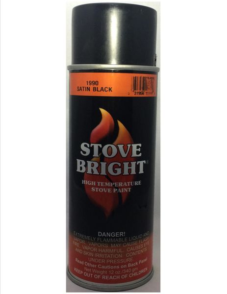 Stove Bright Fireplace Paint - Satin Black