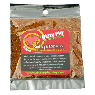 Dizzy Pig - Sample - Dizzy's Red Eye Express Rub | shopfireside, Smokers, BBQ Rubs Sauces, Hot Tub