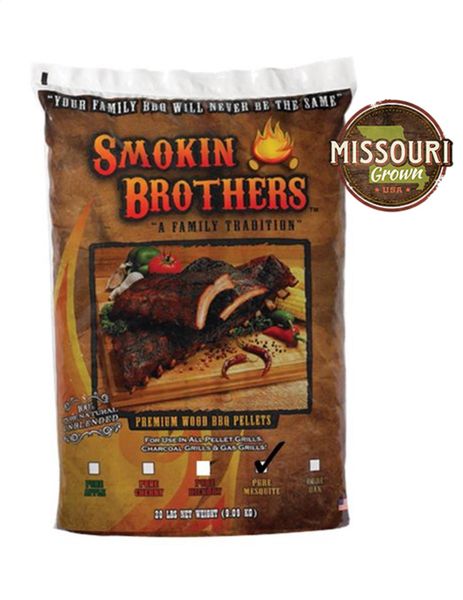 Smokin' Brothers PURE Mesquite Pellets 20 lbs.