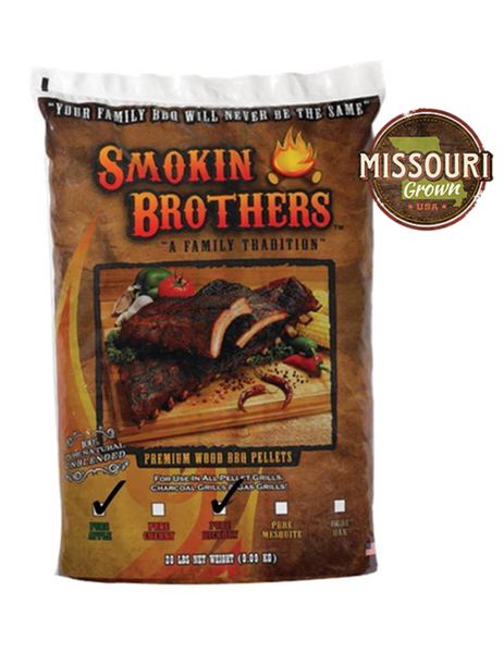 Smokin' Brothers Apple/Hickory BLEND Pellets 20 lbs.