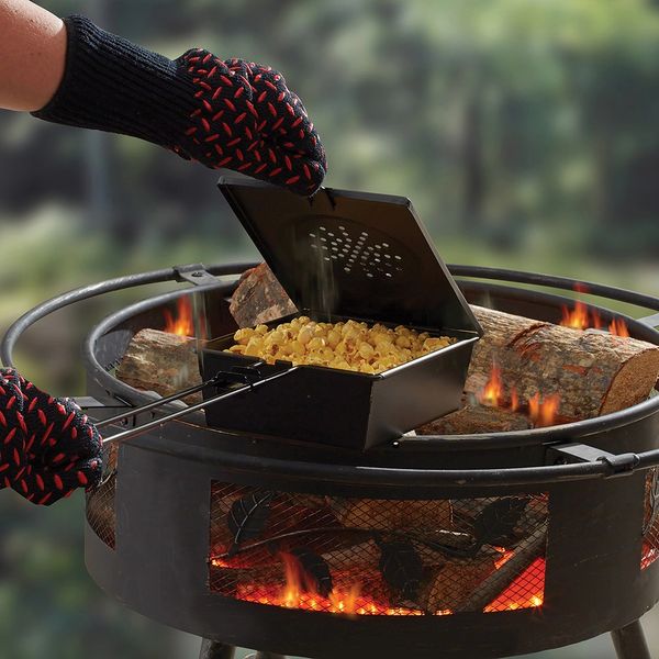 Mr. BarBQ Fire Pit Popcorn Popper shopfireside, Grills, Smokers