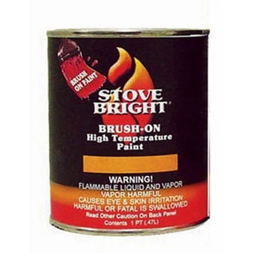 Stove Bright Brushable Fireplace paint - Satin Black