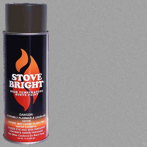 Stove Bright Fireplace Paint - Pewter