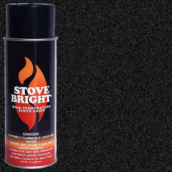 Stove Bright Fireplace Paint - Metallic Black